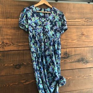 Vintage floral maxi sun dress